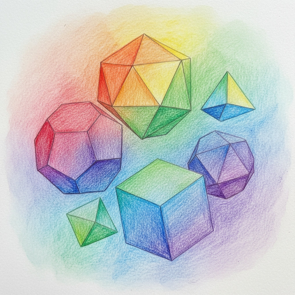 Prism Pencils spectrum pencil set illustration